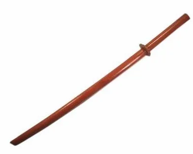 Playwell Bokken Infantil Madera Roble Rojo Artes Marciales Deluxe