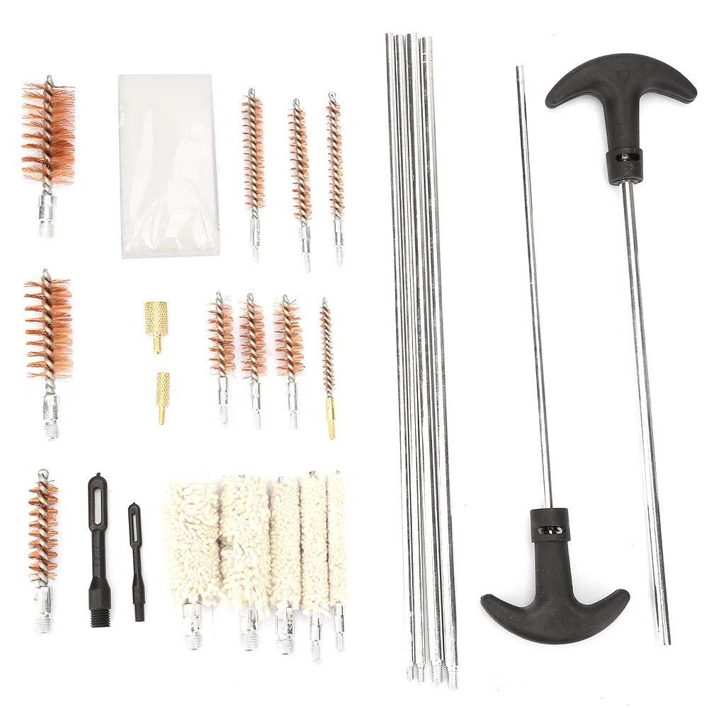 Limpiador de Pistola Rifle, 103 Pcs Kit de Herramientas de Limpieza de Pistola Universal, Pistola Rifle Pistola Escopeta Herramienta de Limpieza de Arma de Fuego con Caja de Aluminio