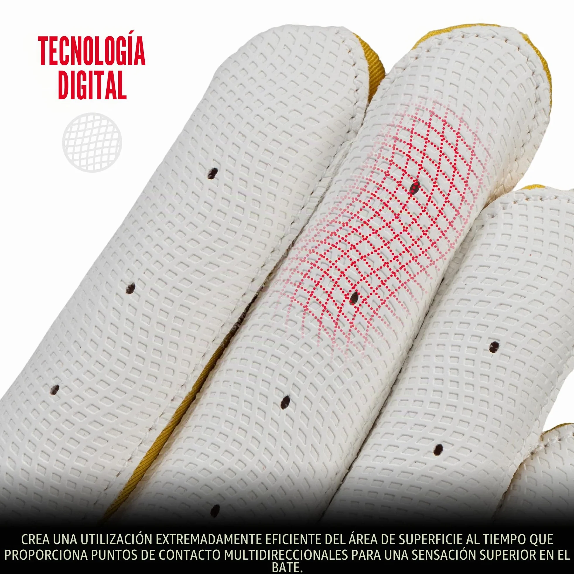 Franklin Sports MLB Digitek - Guantes de bateo para jóvenes - Tecnología Tri-Curve Fit - Guantes de bateo a Medida - Talonera de Piel auténtica - Palma de Microfibra grabada - Guantes de bateo