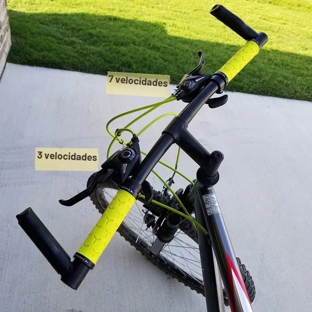 CYSKY Cambio de Bicicleta 3x7/3x8 Velocidad Cambios Frenos Combo, Kits de Palanca de Freno Izquierda Derecha con Indicador de Marcha y Cables de Freno para Bici Montaña, Carretera (3 x 7 Velocidad)