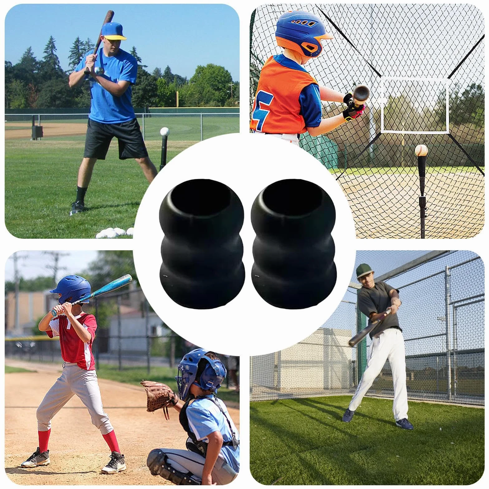 Reemplazo de agarre para bate de béisbol, silicona antideslizante, accesorios de béisbol y sóftbol
