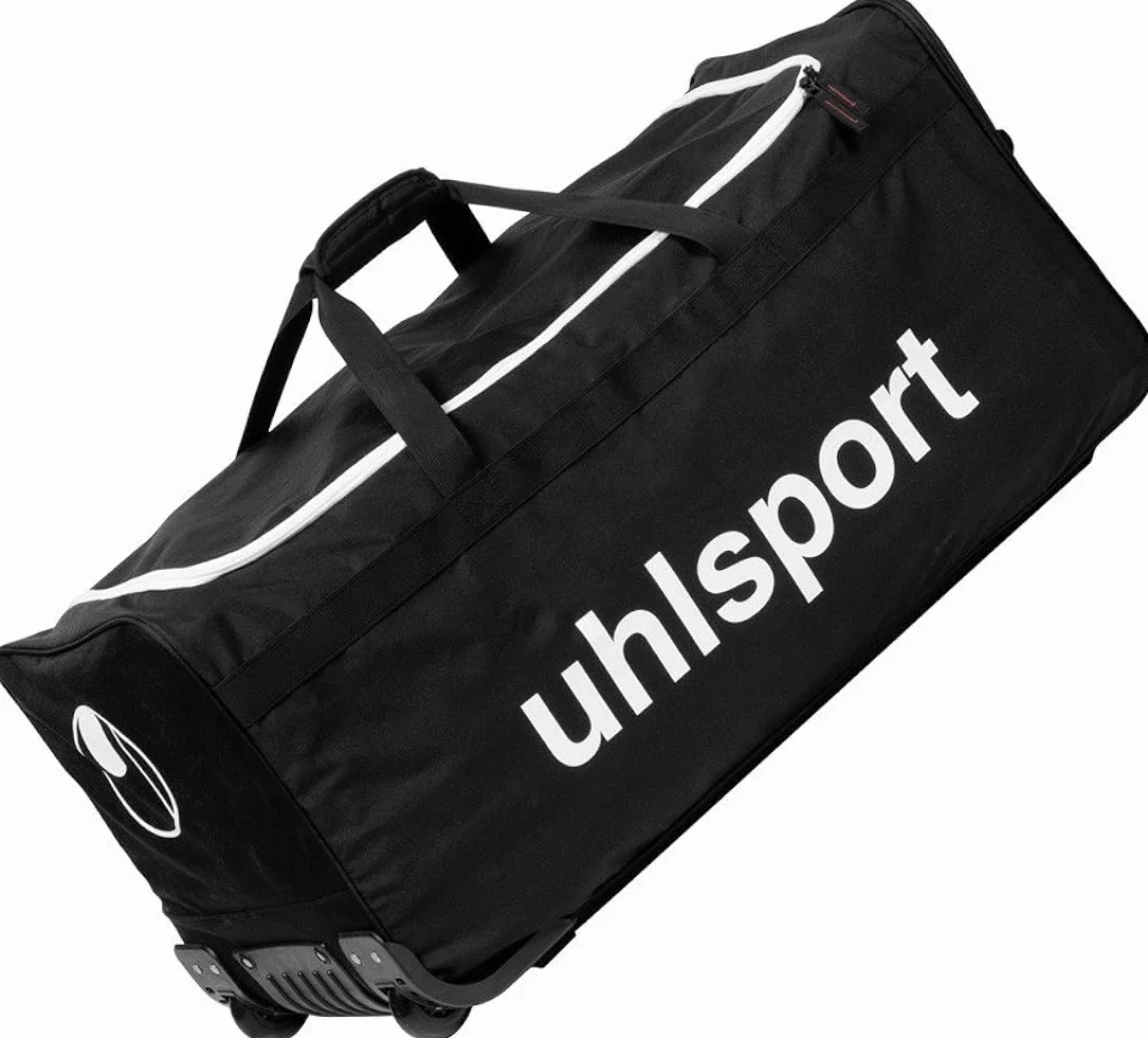 Uhlsport Basic Line 110 L Travel & Team Kitbag - Bolsa de Viaje con Ruedas (Talla XL), Color Negro