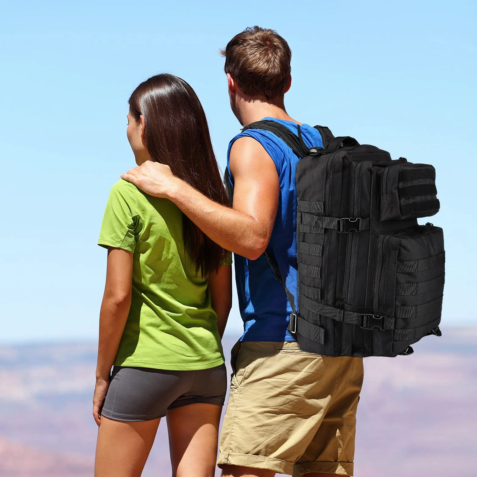 Oreunik Mochila Militar 45L Impermeable Táctica Molle Mochila de Asalto Senderismo Camping