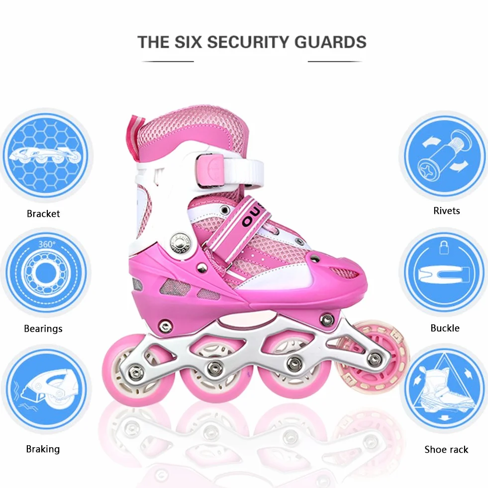 Roller en línea, patines de hielo, 3 en 1 Singer ajustables, modificable patines infantiles ajustables 3 en 1 para niñas y niños y mujeres