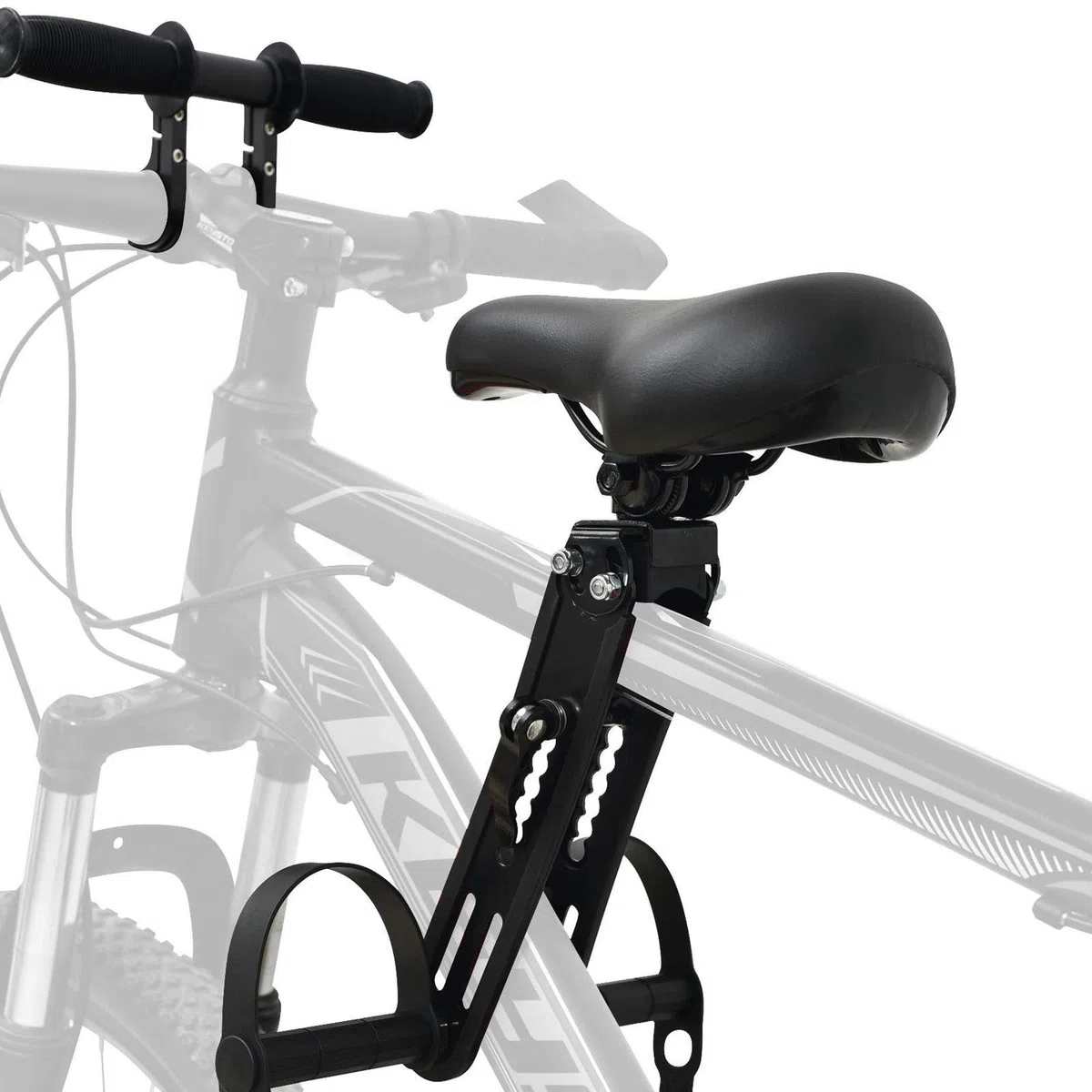 Asiento de Bicicleta para niños para Bicicletas de montaña, Asientos Delanteros Desmontables para niños de 2 a 5 años, Compatible con Todos los Adultos MTB (Asiento y Asa)