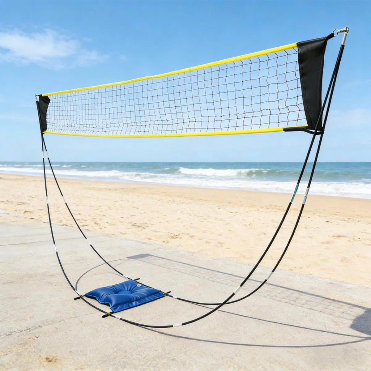 Red de voleibol | Equipo ligero plegable | Red de tenis de bádminton plegable para entrenamiento deportivo | para práctica en el patio trasero, camping, playa, parque, cancha, gimnasio