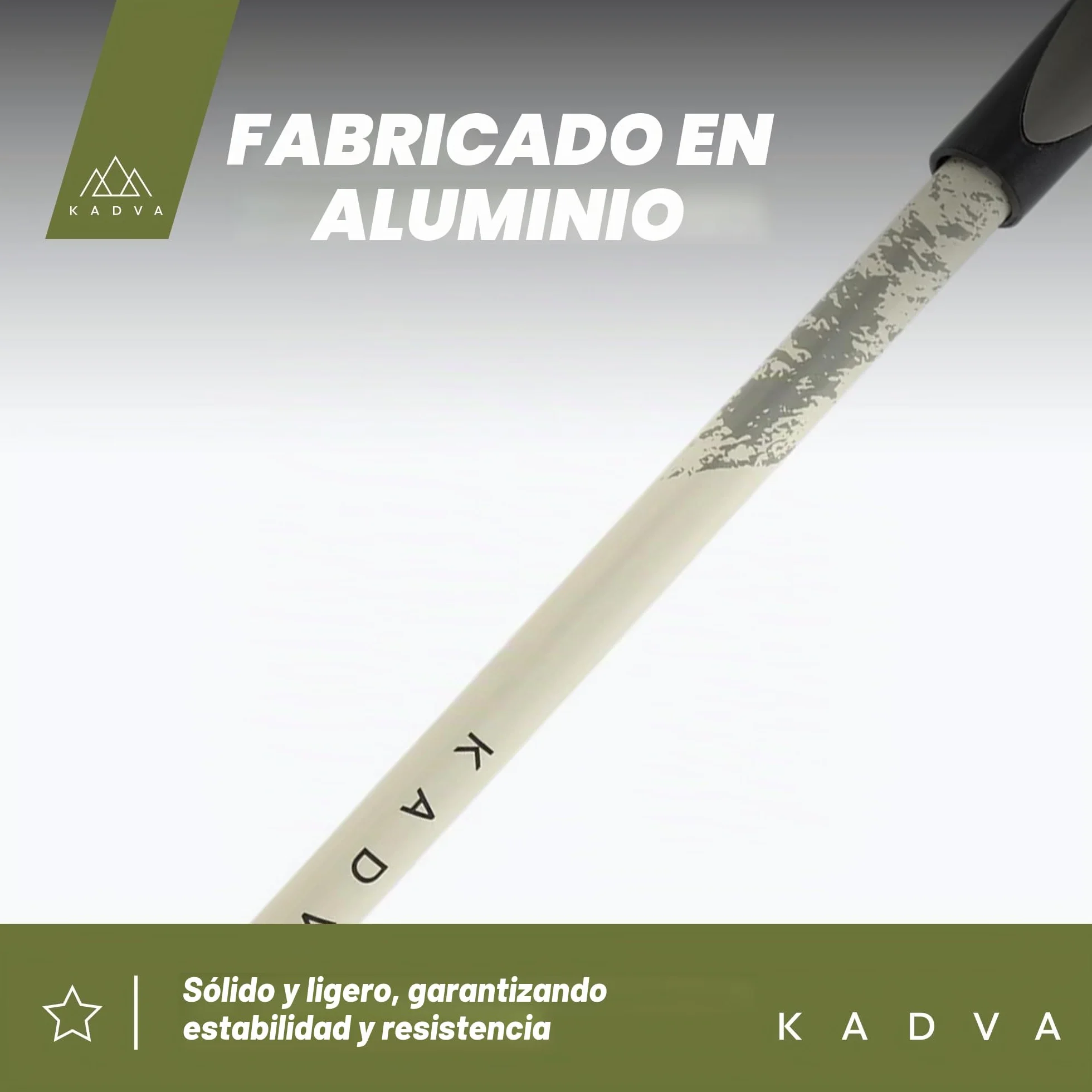 KADVA Bastones de Marcha nórdica HALNA Verde Ajustable 84-135 cm Bloqueo rápido Mango Polipropileno TPR