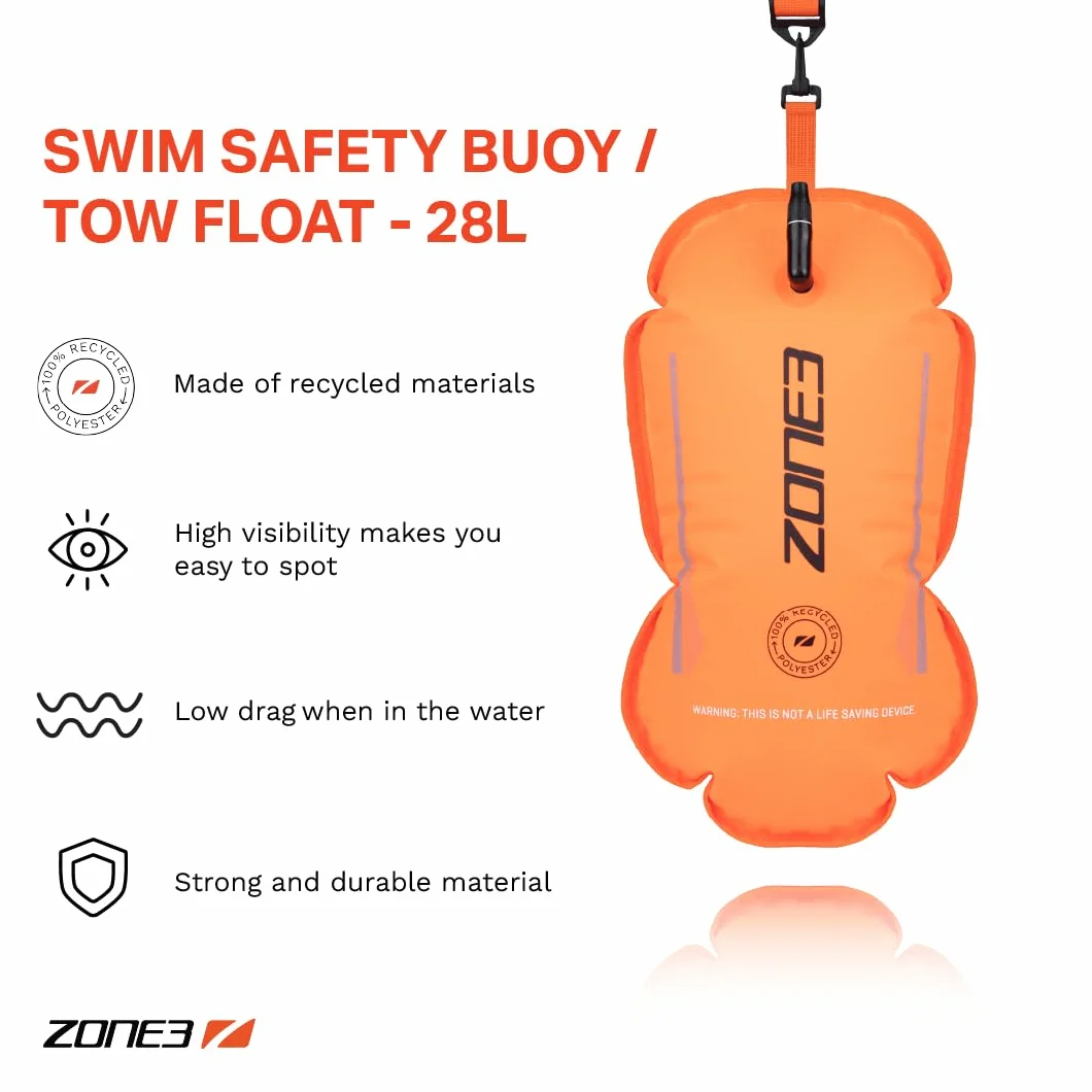 ZONE3 Boya Reciclada de Seguridad para Natación - Boya Unisex Adulto
