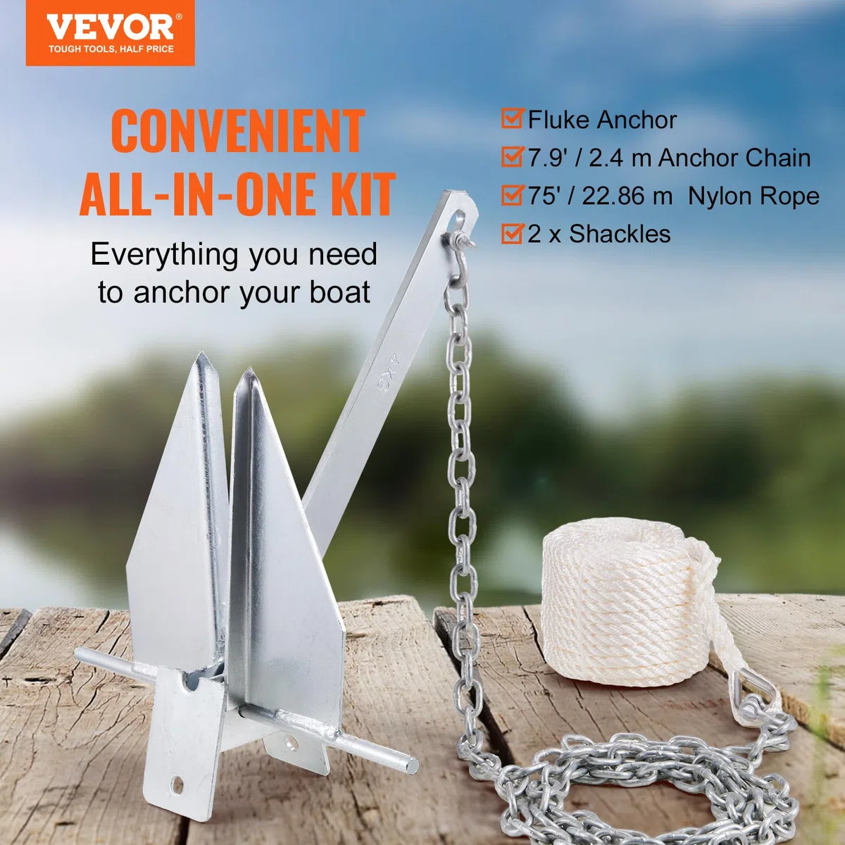 VEVOR Anker Ancla, Adultos Unisex