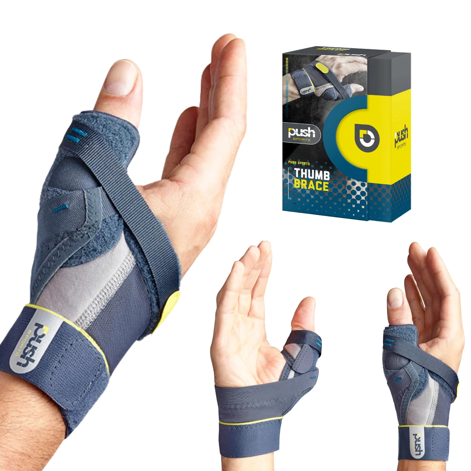 Push Sports Soporte para pulgar para esquiadores, ruptura parcial o inestabilidad de la articulación MCP-1