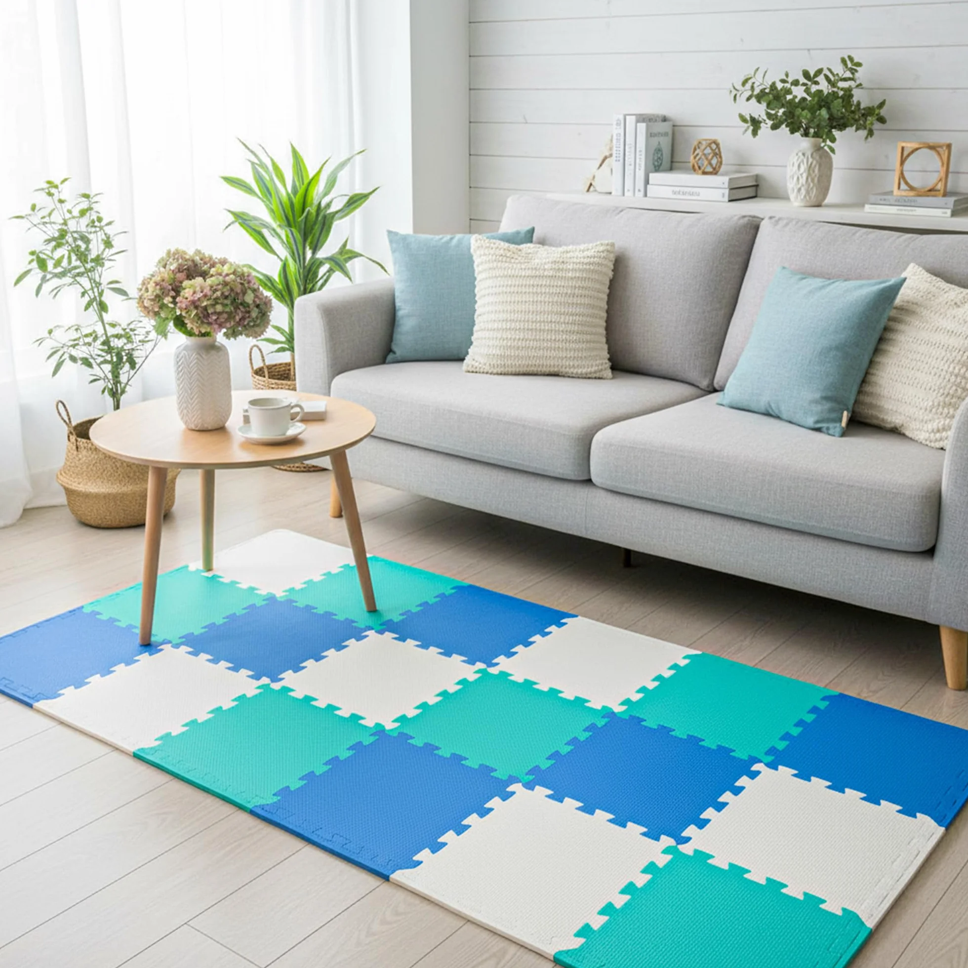 Alfombrillas entrelazadas 30cm x 30cm Alfombrilla de Espuma Suave Juego Gimnasio