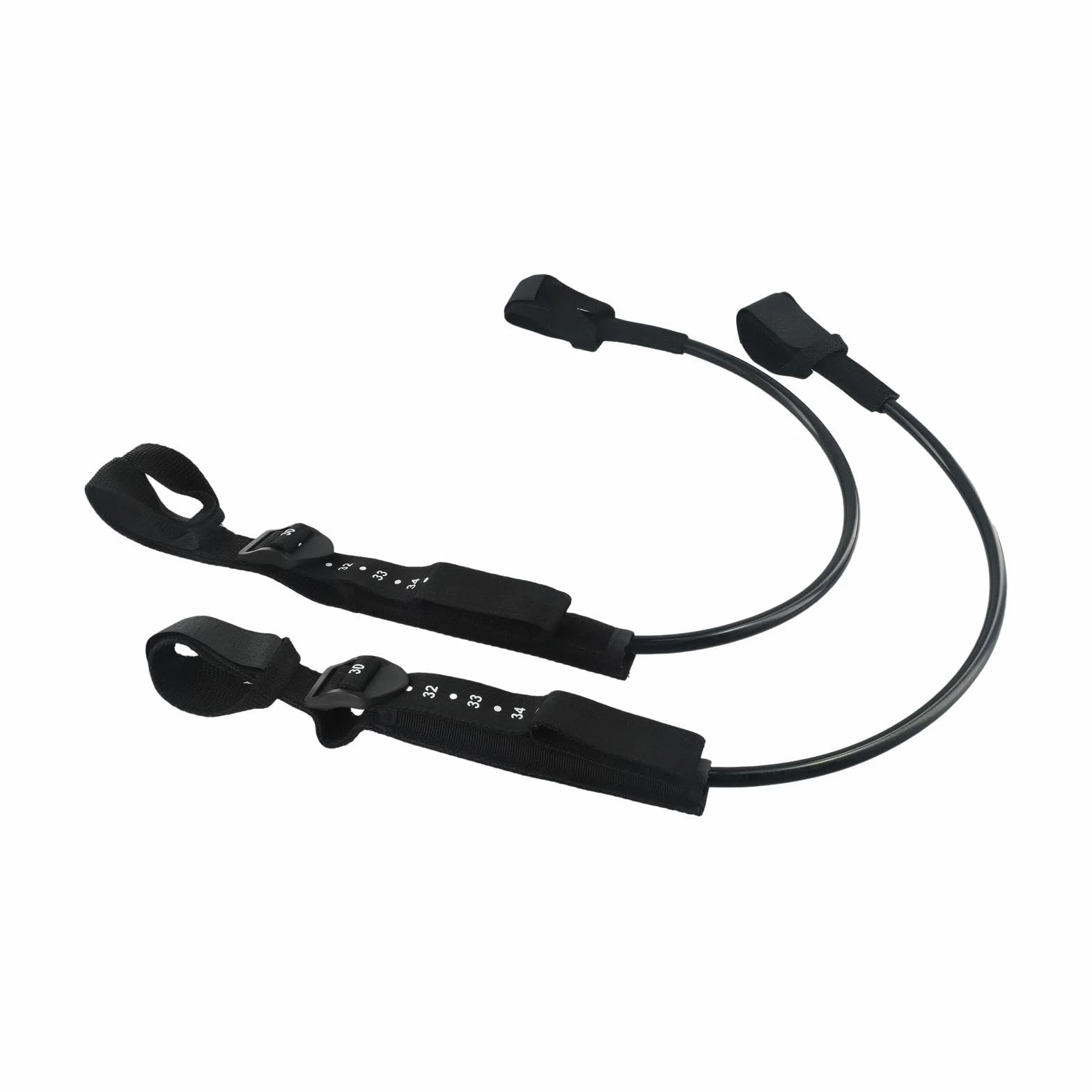 Arnés de Windsurf Antideslizante Ajustable Paquete de 2, Poliuretano, 22-28 Pulgadas, Negro