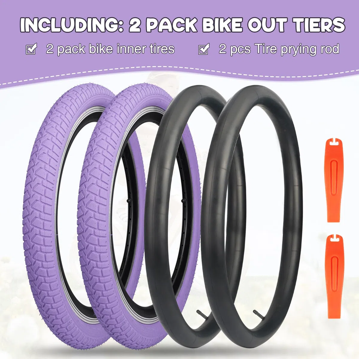 Neumático de Bicicleta 20x2.125 Pulgadas, 30 TPI, para Mountain Bike/Bici Ciudad/BMX