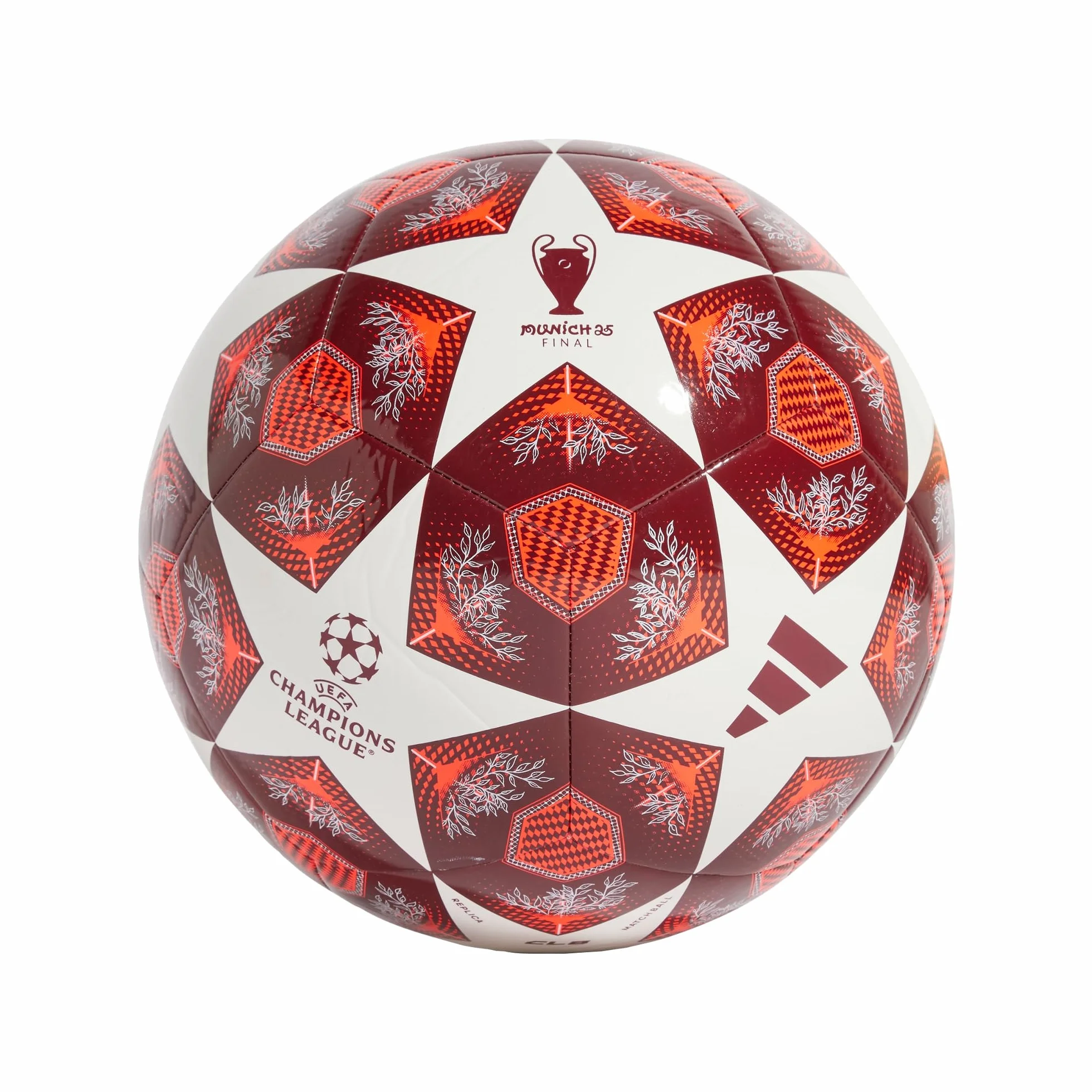 adidas UEFA Champions League Club Ball JH1284 Balón de fútbol Rojo Talla 3