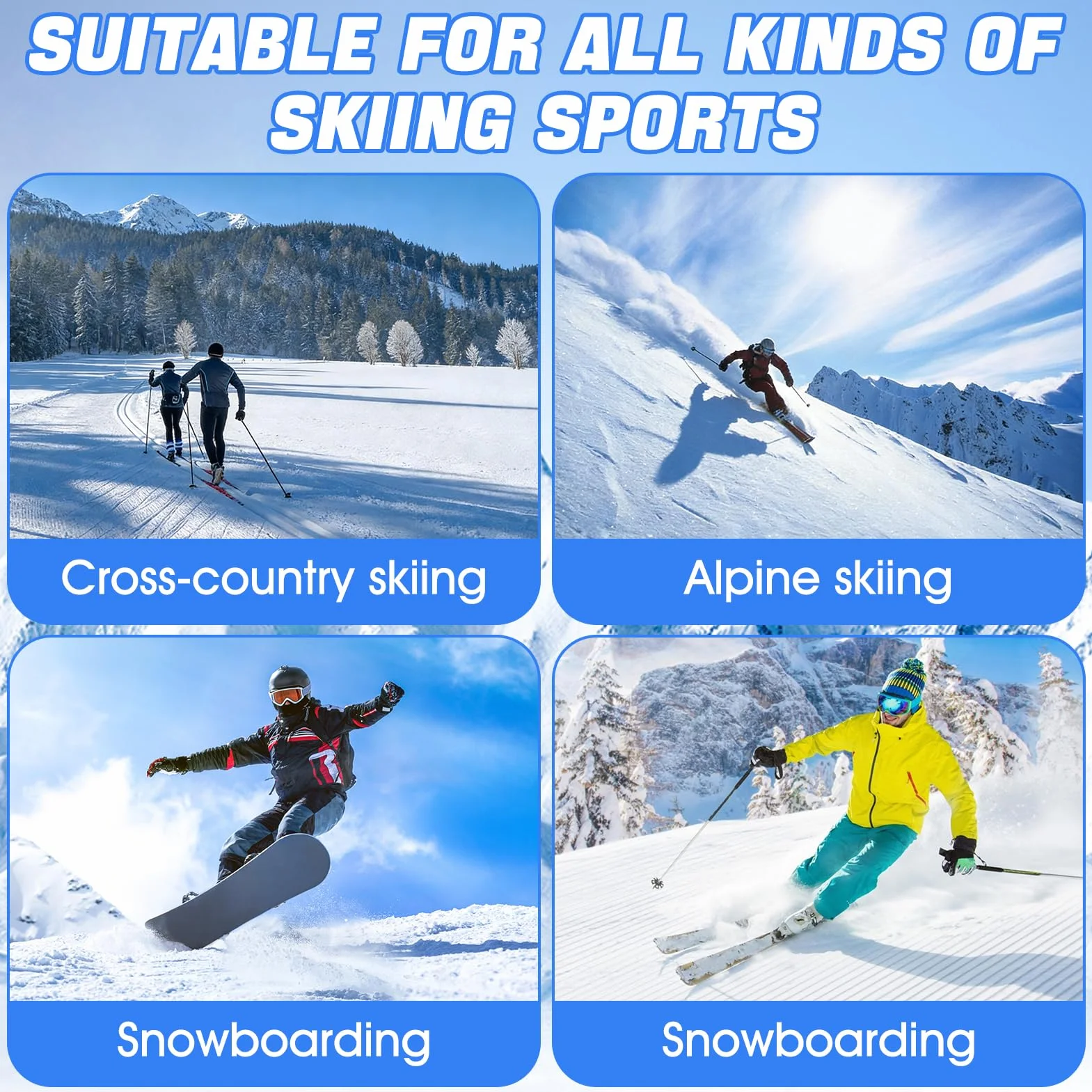 Cera para Esquí y Snowboard 75g, Aplicador de Corcho, Resistente a Bajas Temperaturas