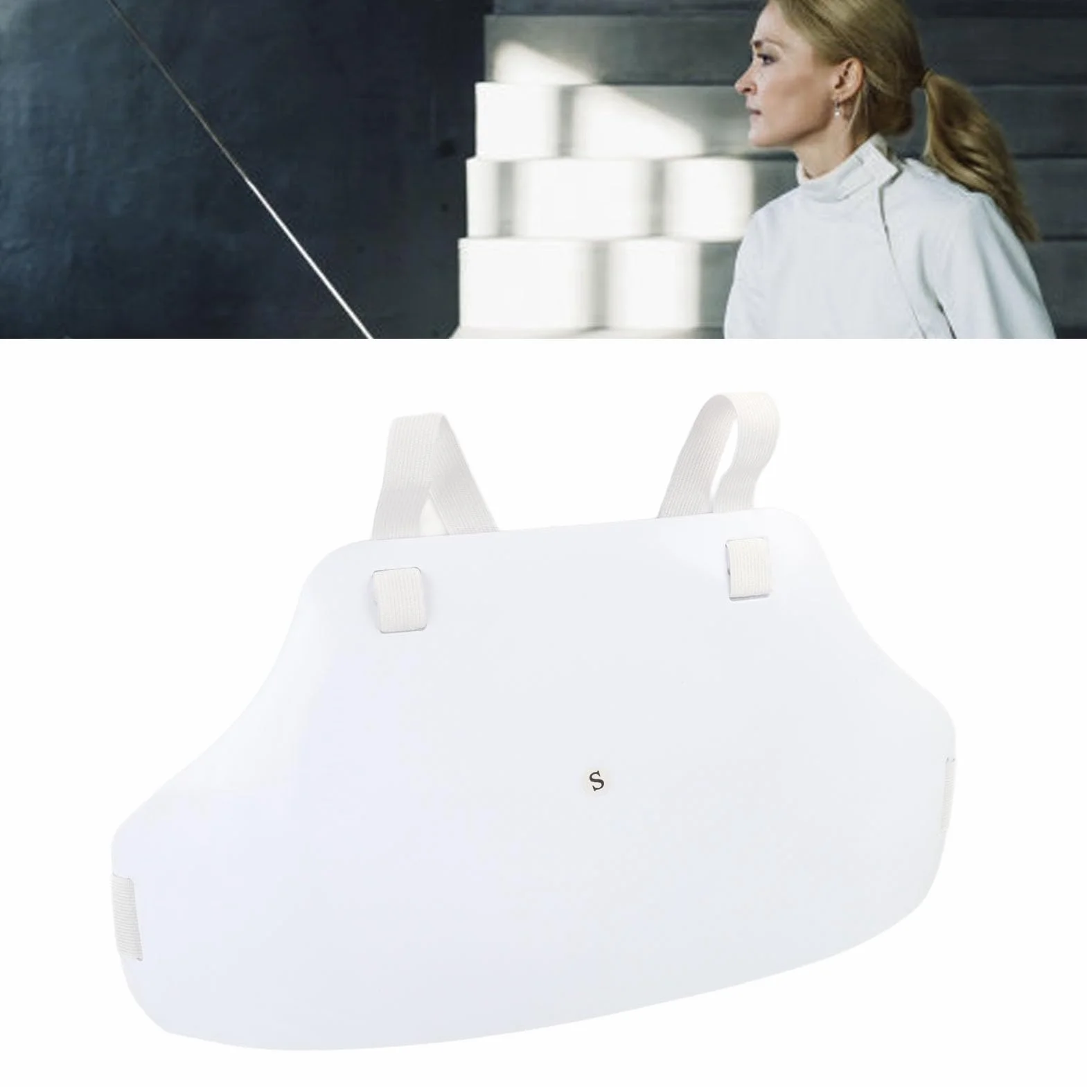 Tbest Protector de Pecho de Esgrima, Correa Ajustable, Plastrón, para Fútbol, Béisbol, Rugby