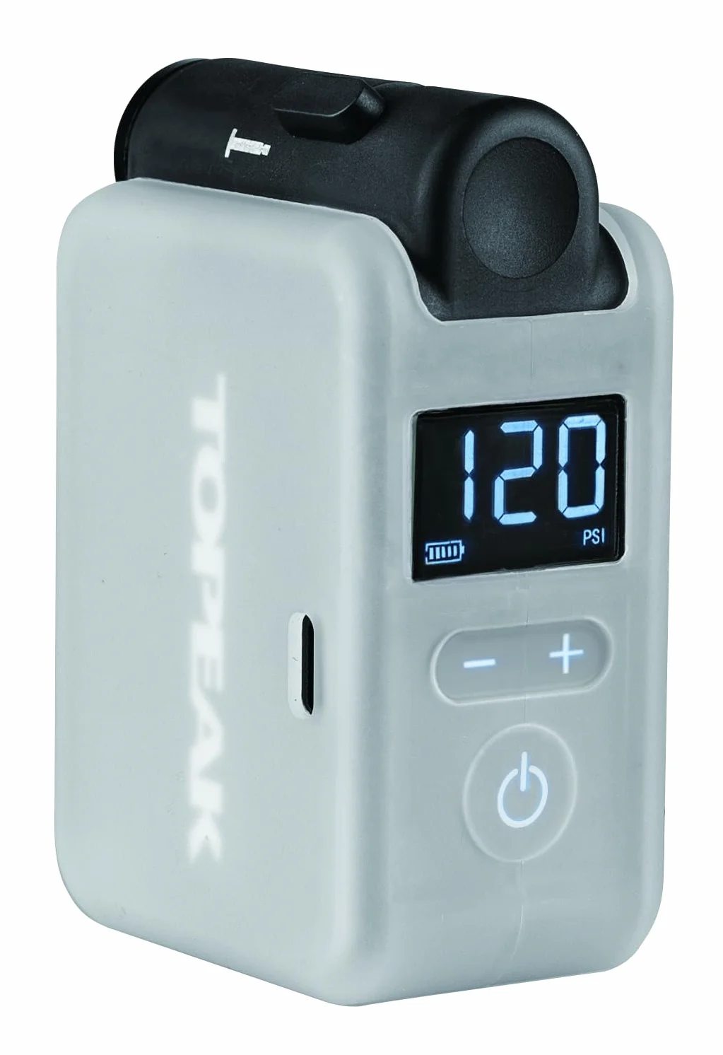 Topeak E-Booster - Bomba eléctrica Digital con indicador Digital para neumáticos de Bicicleta