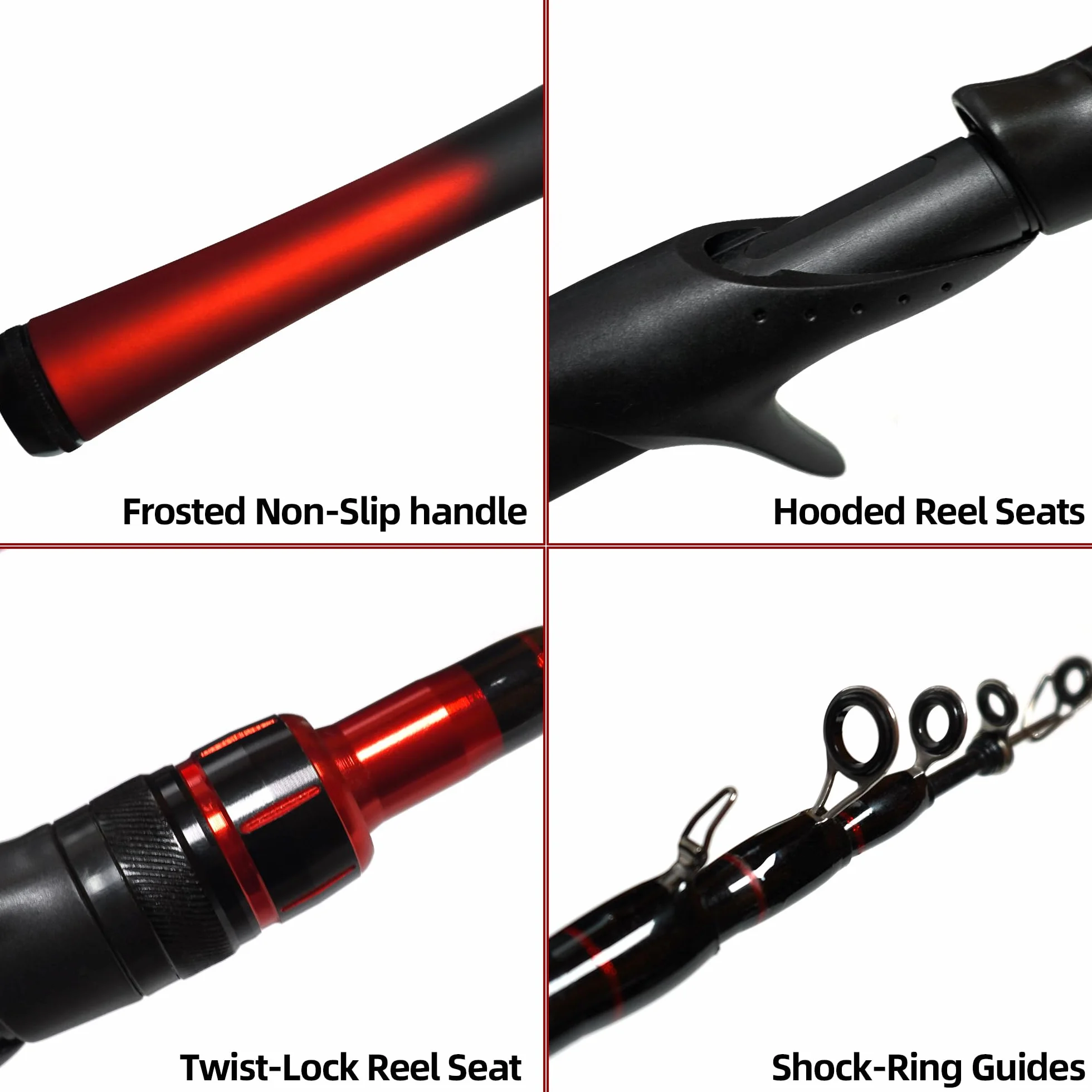 Kilitn Combo de caña de Pescar y Carrete, Combo de baitcasting Carrete de baitcast 1.5M Caña telescópica de Fibra de Vidrio Duradera con línea de Pesca Kits completos Mango cómodo